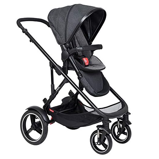 phil&teds voyager V6 barnvagn 2019 olika färger kol