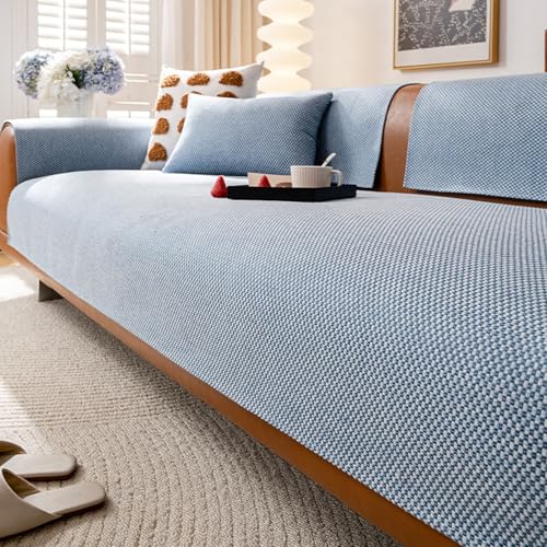 Genérico Fundas para Sofa Cubre Sofa, Foulard Multiusos Tacto Extrasuave para Sofá o Cama(Light Blue,70x120cm)