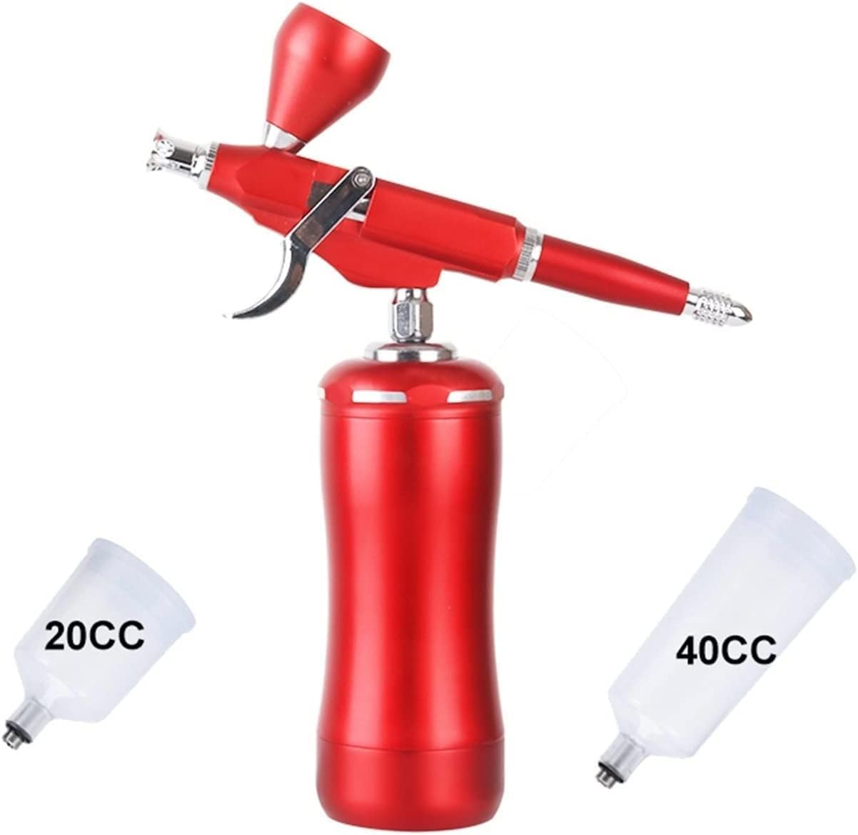 Airbrush Kit Airbrush Compressor Kit Gravity Trigger Type Spray Gun for Art Model Body Paint Makeup Nail Tattoos Cake for Nail Art, Makeup, Painting, and Cake Decorati(Black)