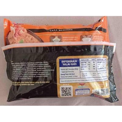 Mie Sedaap Instan Singapore Spicy Laksa, 83 gram (Pack of 2)