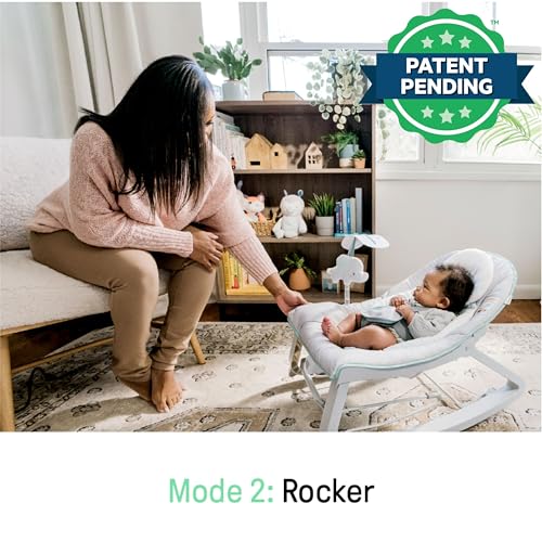 Ingenuity Keep Cozy 3-in-1 Grow with Me Vibrating Baby Bouncer, Seat & Infant to Toddler Rocker, Vibrations & -Toy Bar, 0-30 Months Up to 40 lbs (Weaver) - image 7