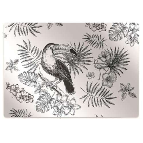 Protège-sol imperméable bureau tapis chaise 140x100 PVC antidérapant - 3