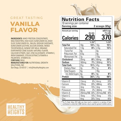 Healthy Heights Grow Daily Protein Drink Mix