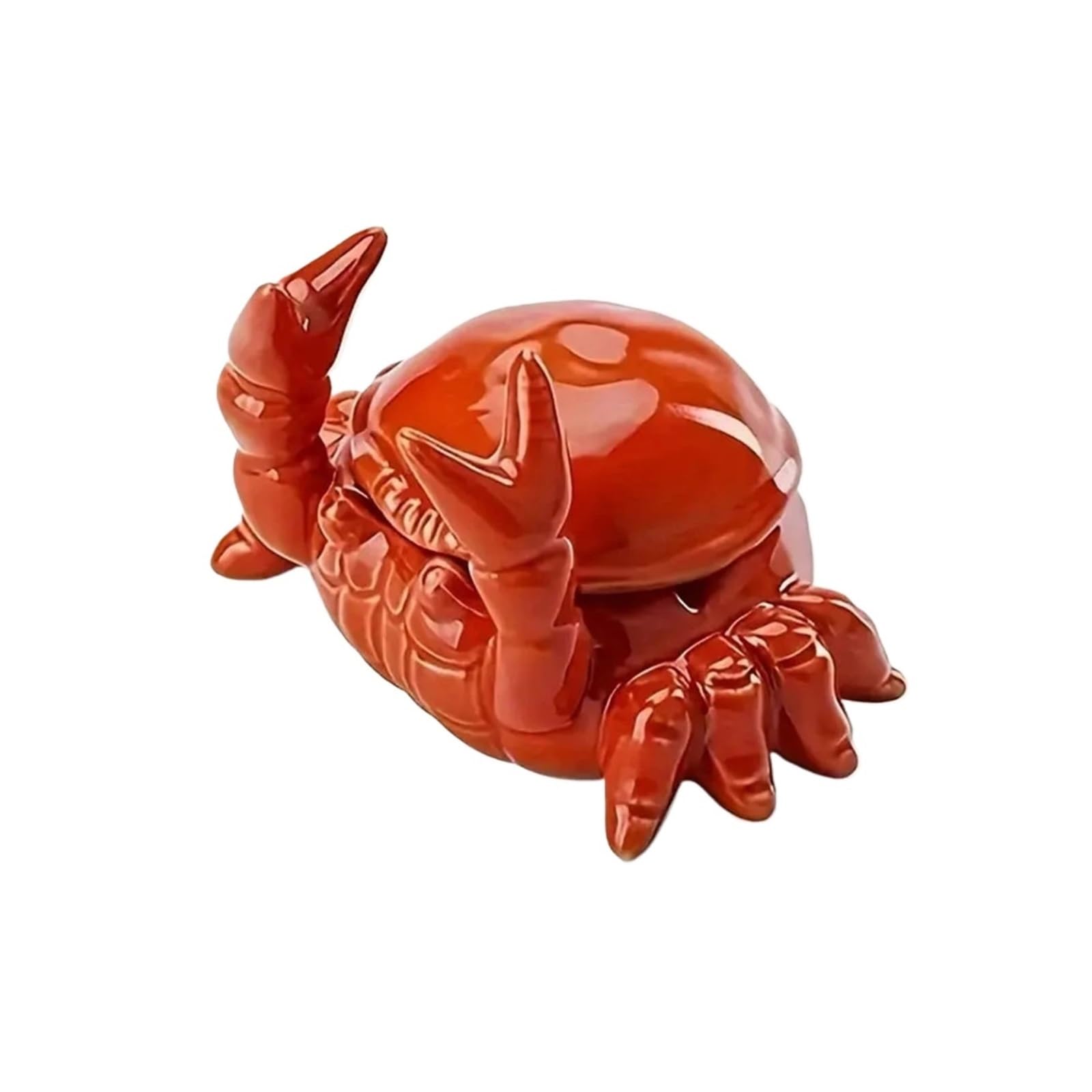 Cute Crab Ceramic Ashtray with Lid, Anti Fly Ash Decorative Ash Tray for Living Room, Gift for Friends