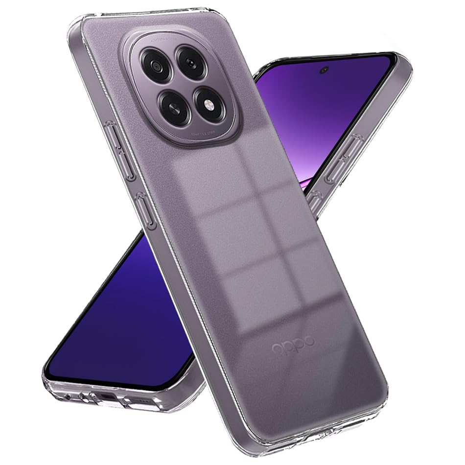 Image of Fashionury Crystal Clear Case for Oppo F29 5G | Yellowing Resistance | Transparent TPU Silicone | Raised Camera Lips | Slim Transparent Cover