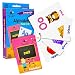 Star Right Alphabets Flash Cards with Pictures, 36 Cards, with 1 Ring, for Ages Pre-K & K