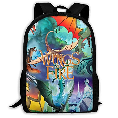 Fashion Fire Dragons Wings School Backpacks for Teens Daypacks School Bags Waterproof
