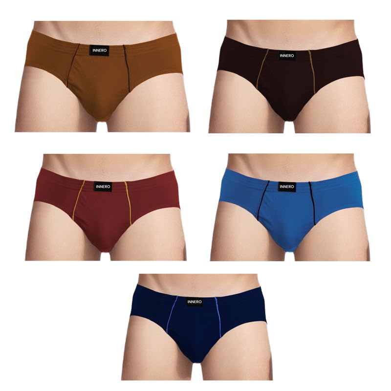 Image of INNERO Venus Mens Brief | Cotton Brief for Men | Attractive Assorted Solid Colors