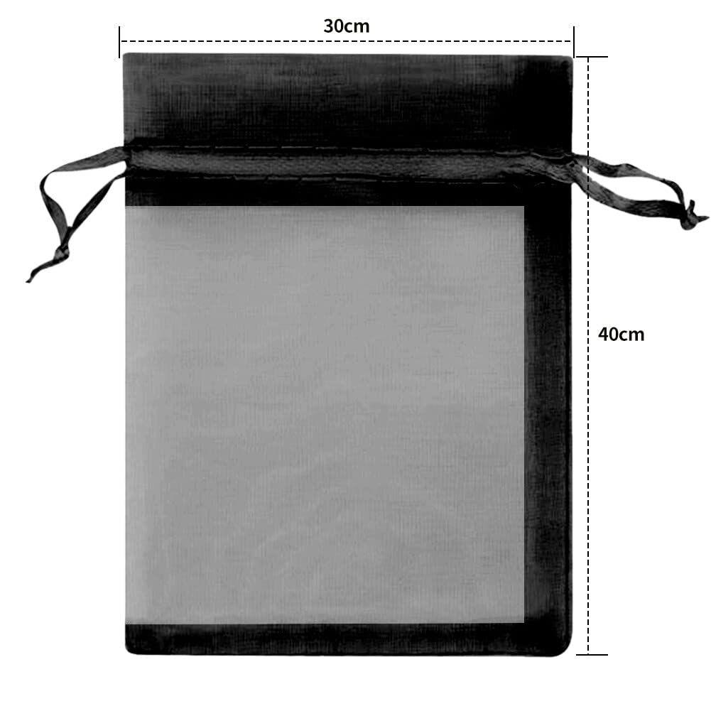 URFEDA Bolsas protectoras para uvas, 100 unidades, bolsas de malla para jardín, fruta, bolsa protectora de uvas, bolsa de organza con cordón, para proteger contra avispas, pájaros e insectos