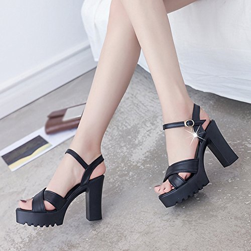 Massage Sandals Women Women Slope Sandals Mouth Platform Heels Sandals High Fish Buckle Wedges Women's sandals2