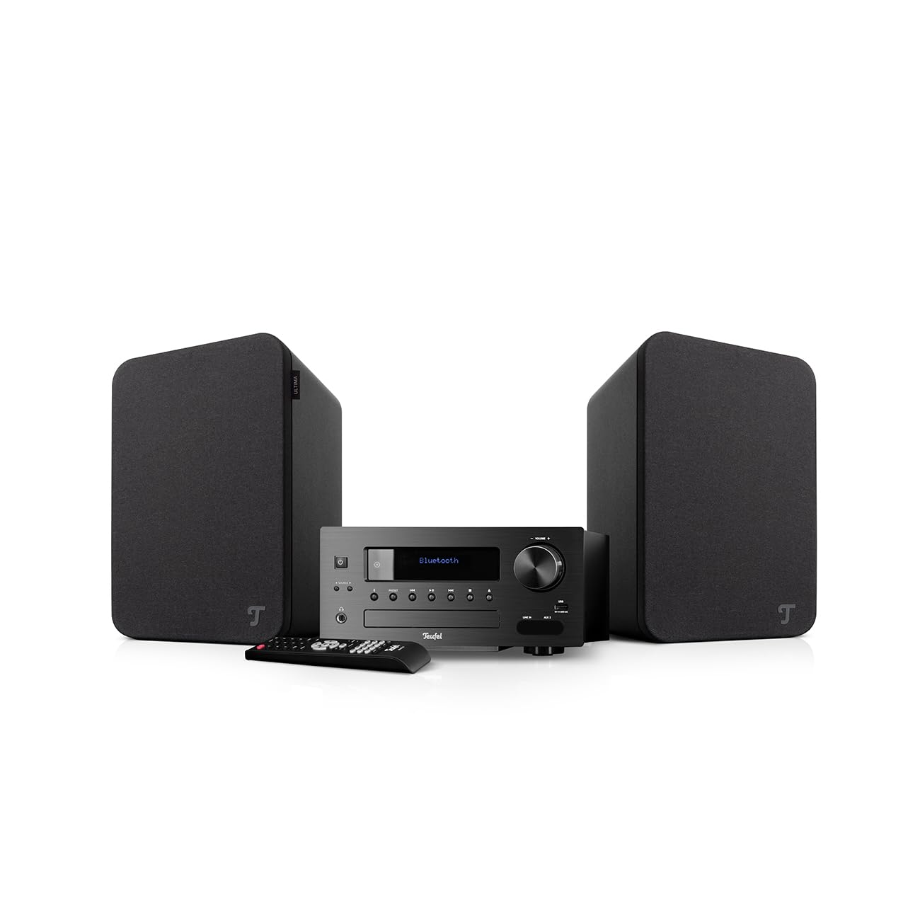 Teufel Ultima 20 KOMBO 2 Chaîne HiFi Stéréo Compacte CD Bluetooth USB Radio Numérique Dab+ FM Bass Reflex Noir