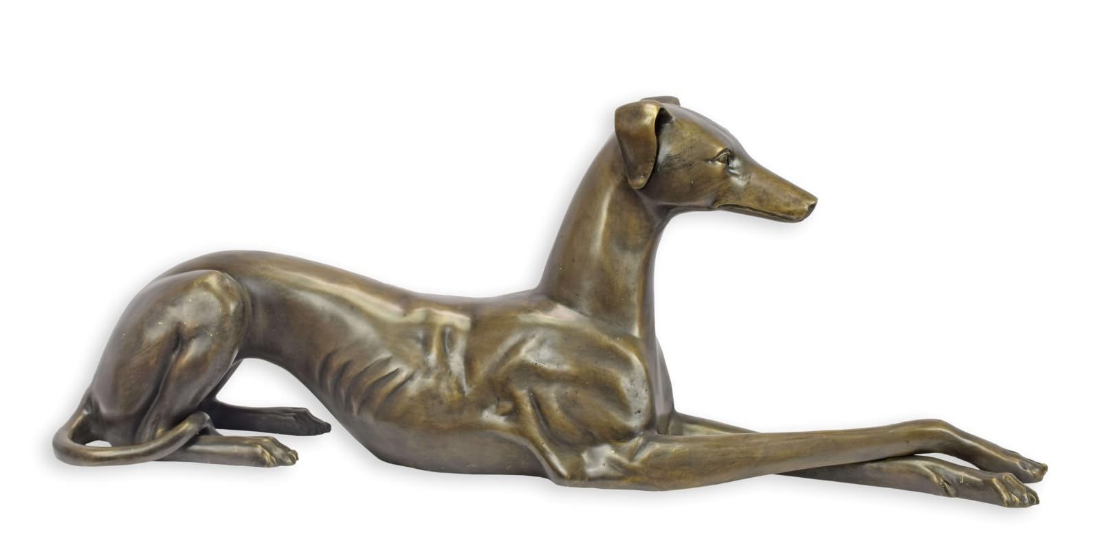 aubaho Bronze Sculpture Greyhound Replica Retro Design Decoration