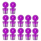 Reusable K Cups, 6 Pack Universal Fit Reusable Coffee Filters with Food Grade Stainless Steel Mesh...