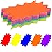 50 pezzi Segni fluorescenti 12x16cm Carta al neon di scoppio Etichette prezzo Vendita auto Ufficio Arti e mestieri 5 Display a colori vivaci Tag per aumentare le vendite