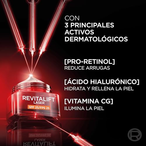 Miniatura 3 de L'Oréal Paris Revitalift Laser Crema SPF25 Nº1 AntiEdad y AntiManchas, 50ml
