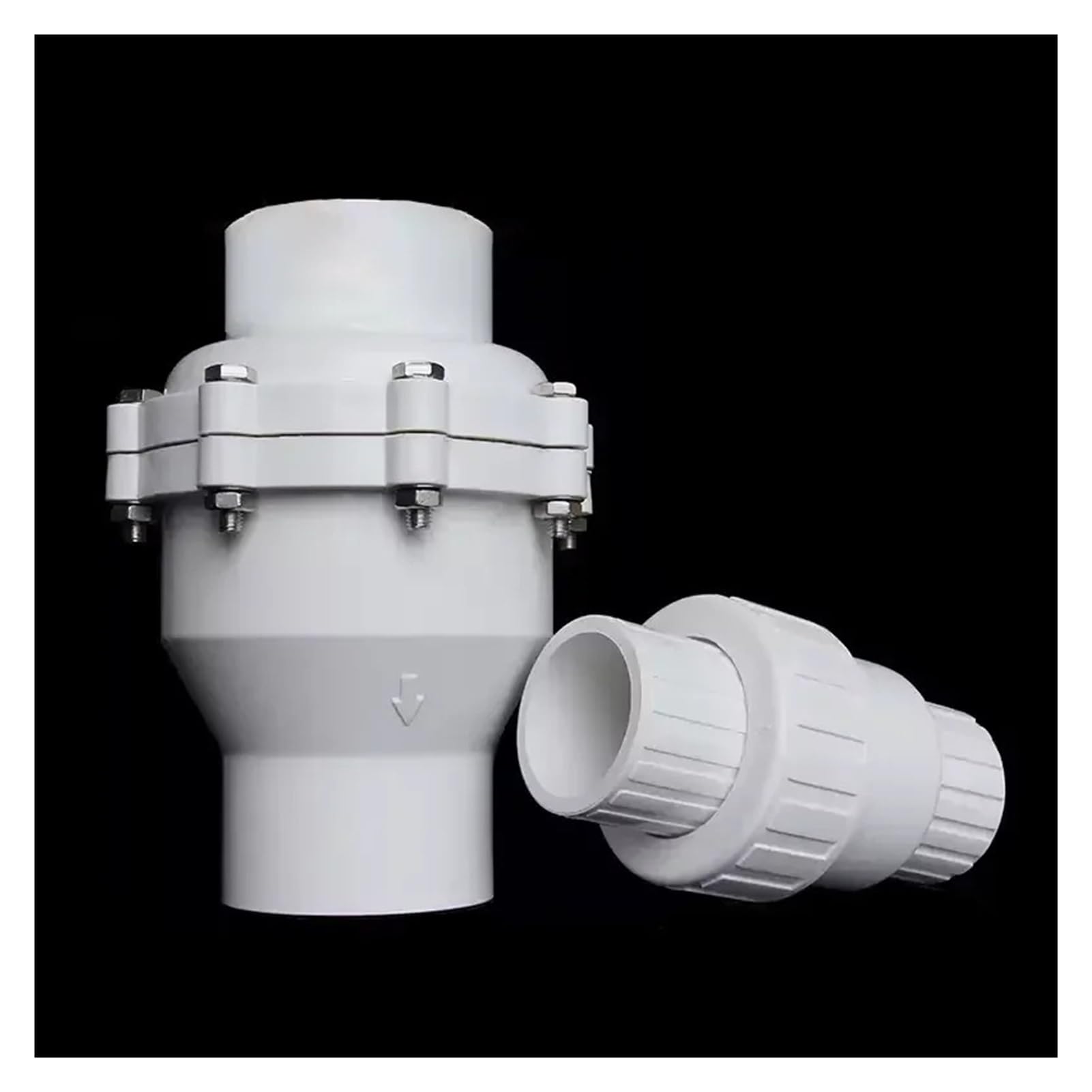 Válvula de aleta antirretorno UPVC, accesorio de tubería OPVC, piezas del sistema de plomería, conector de tubo de agua, control sin retorno, 25/40/90MM(25mm,4 Pcs)