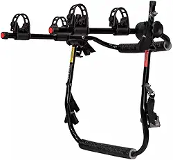 Suporte bike para 2 Bicicletas, Fixação no Porta-Malas, Estrutura em Aço, Preto