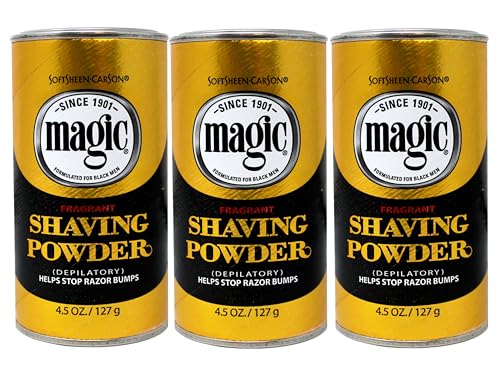 SoftSheen-Carson Fragrant Magic Shaving Powder with Fragrance, Helps Stop Razor Bumps, 4.5 OZ - 3 Pack