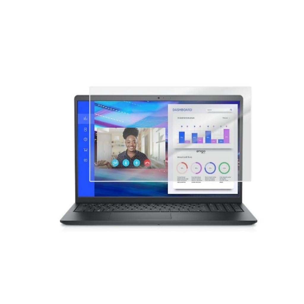 Engo Dell Vostro 3525 15.6 İnç İle Uyumlu Mat Ekran Koruyucu Notebook, Yansıma Ve Parlama Önleyici Parmak İzi Bırakmayan Laptop Koruma, 9H Temperli Kırılmaz Esnek Nano Cam