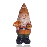 nuodslves Bumble Bee Garden Gnome Statue,Resin Gnome Figurine Holding Sunflower and Honey Jar for Ho