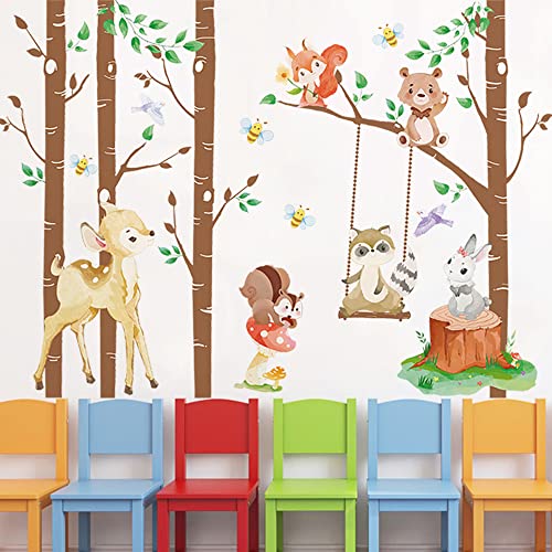 Vinilos Decorativos Woodland Animals para Habitaciones Infantiles miniatura 3