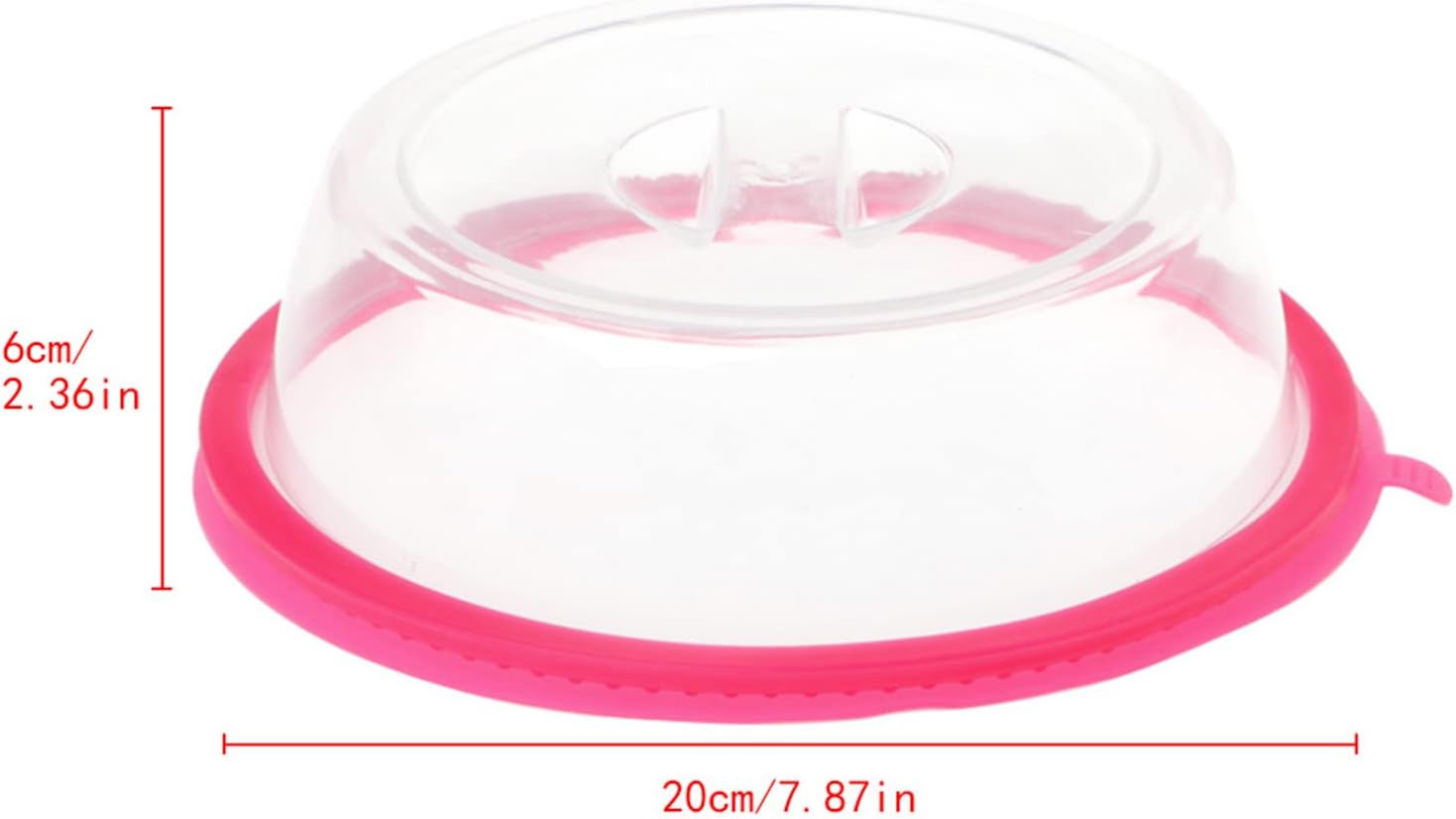 Microwave Splatter Cover, Clear Pp Plate Lid with Silicone Seal, Food Warming Guard for Family Meals and Daily Reheating