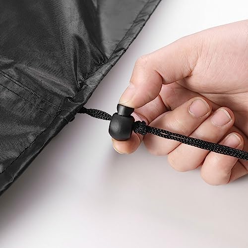 Housse de canapé d'angle d'extérieur imperméable 420D noir