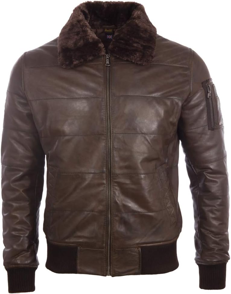 Achetez Aviatrix Veste Aviator Pilot en Cuir Homme chez Ubuy Algeria