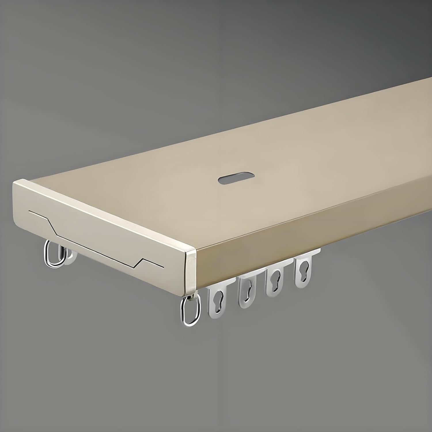 Curtain Track Ceiling Mount System with Mute Rollers, Ideal for Living Room, Bedroom, Windows, or Room Divider - Versatile Ceiling Curtain Rod