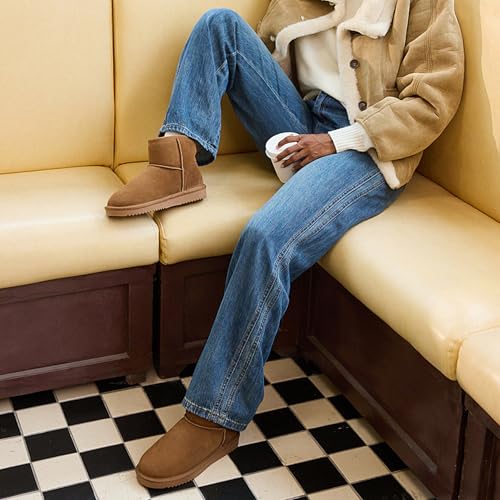 Women's Genuine Suede Winter Mini Snow Boots - image 2