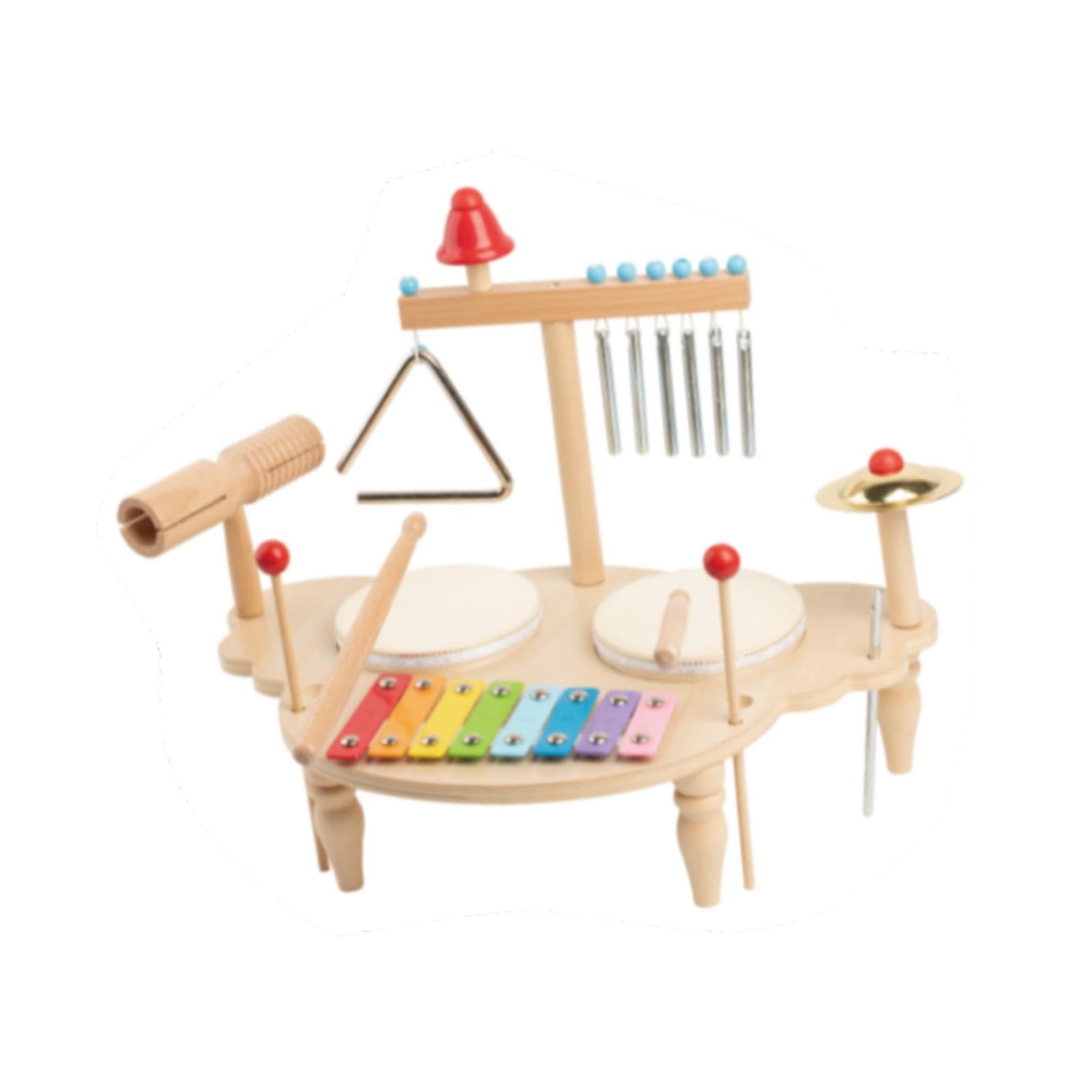 Xilófono Y Batería, Instrumento Musical para Jardín de Infancia, Manos