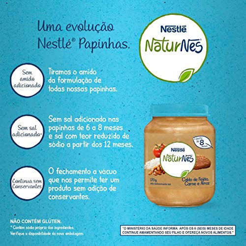 Papinha, Caldo de Feijão Carne e Arroz, Nestlé, 170g