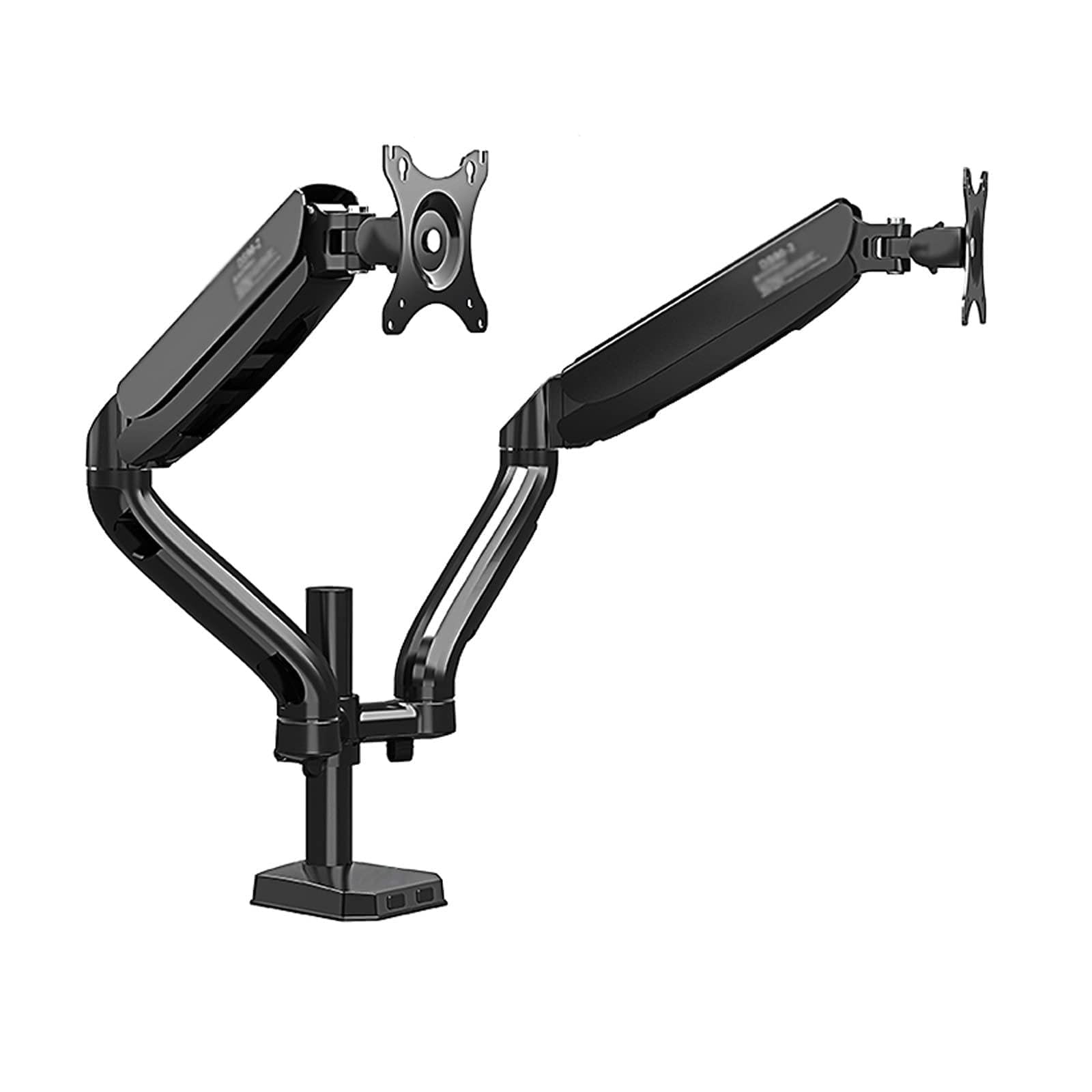 Aioneer Monitor Desk Mount Dual Monitor Desk Mount Stand Height Adjustable Monitor Stand, Tilt Rotation, Arm Desk Mount Fits 17" To 32" Screens, With C-Clamp And Grommet Base Comp-B