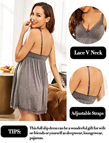 Image of Avidlove Women Sexy Sleepwear Lace Chemise Nightgown Full Slip Babydoll Sleepwear