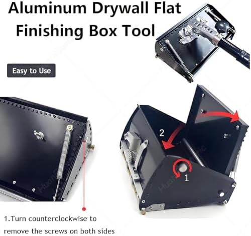 12" Wallboard Flat Box Tool - Drywall Plastering & Scraping Tool for Home Renovation, Sheetrock Application, Perfect for Wall Painting & Finishing