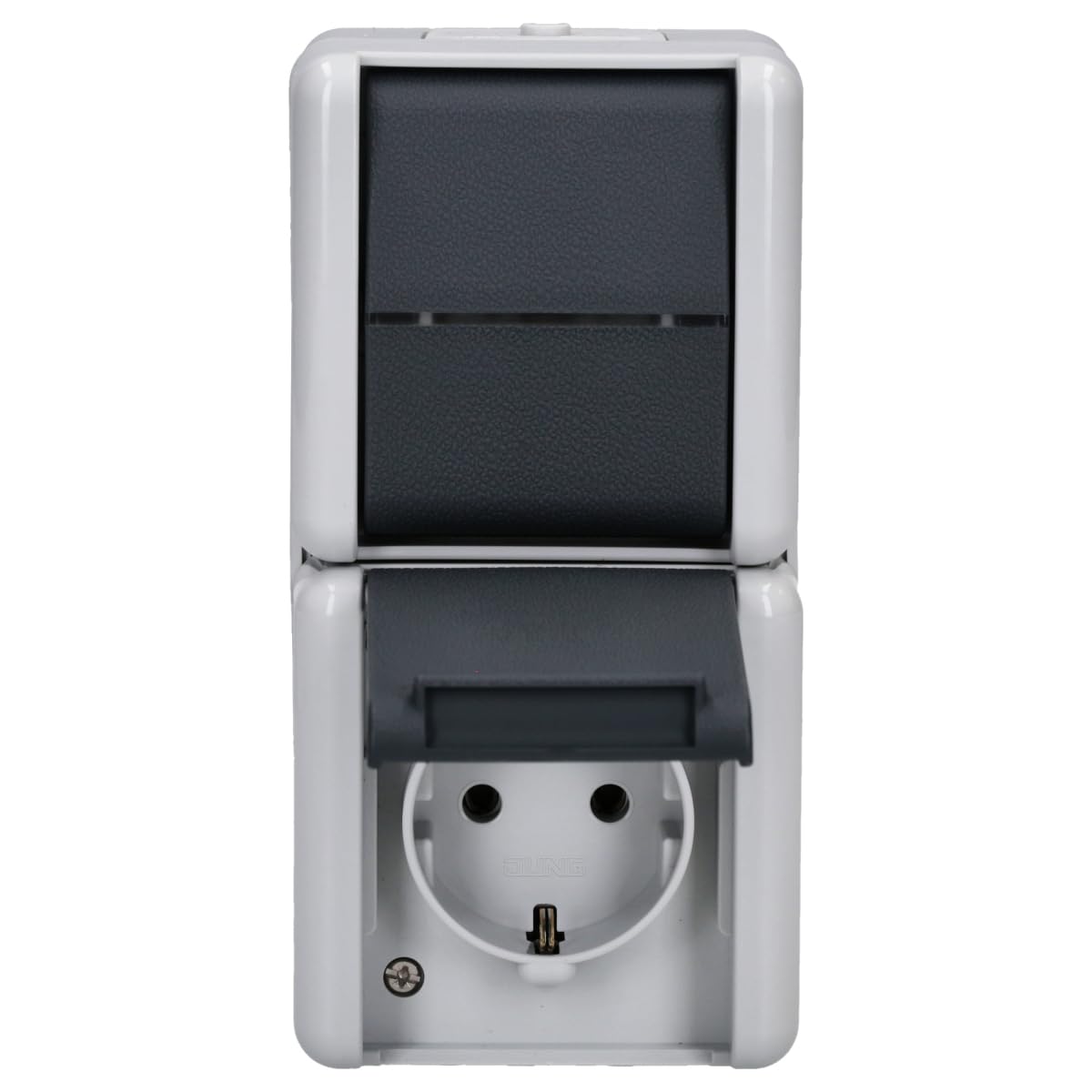 Schuko conmutador Jung wg800 250v ideal para renovar los accesos y estancias de tu hogar