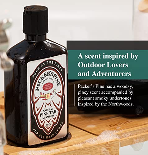 Packer's Pine Tar Shampoo | The Original Mens Shampoo Made With Natural Pine Tar And Pine Oils | Mens Shampoo & Camping Shampoo | Paraben, Sulfate, And Creosote Free Shampoo #TOP3