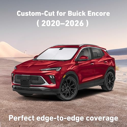 Image of EcoNour Windshield Sunshade Compatible for Buick Encore 2020-2024 2025 2026, Sun Visor for Front Windshield & Window Sun Shade Cover, UV Heat Blocker & Protector, Car Accessories