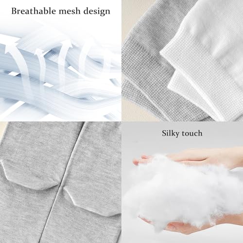 FIYIGO 3 Pairs Tabi Socks for Women, Split Two Toe Tabi Flip Flop Socks Soft Cotton Elastic Japanese Sandal Slipper - 1 White 1 Black 1 Grey - Thumbnail 7