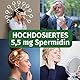 Spermidin Forte 5,5 mg je Kapsel aus Weizenkeimextrakt - 90 Kapseln (3 Monatsvorrat) - Vegan, Natürlich & Ohne Zusatzstoffe - Green Naturals®