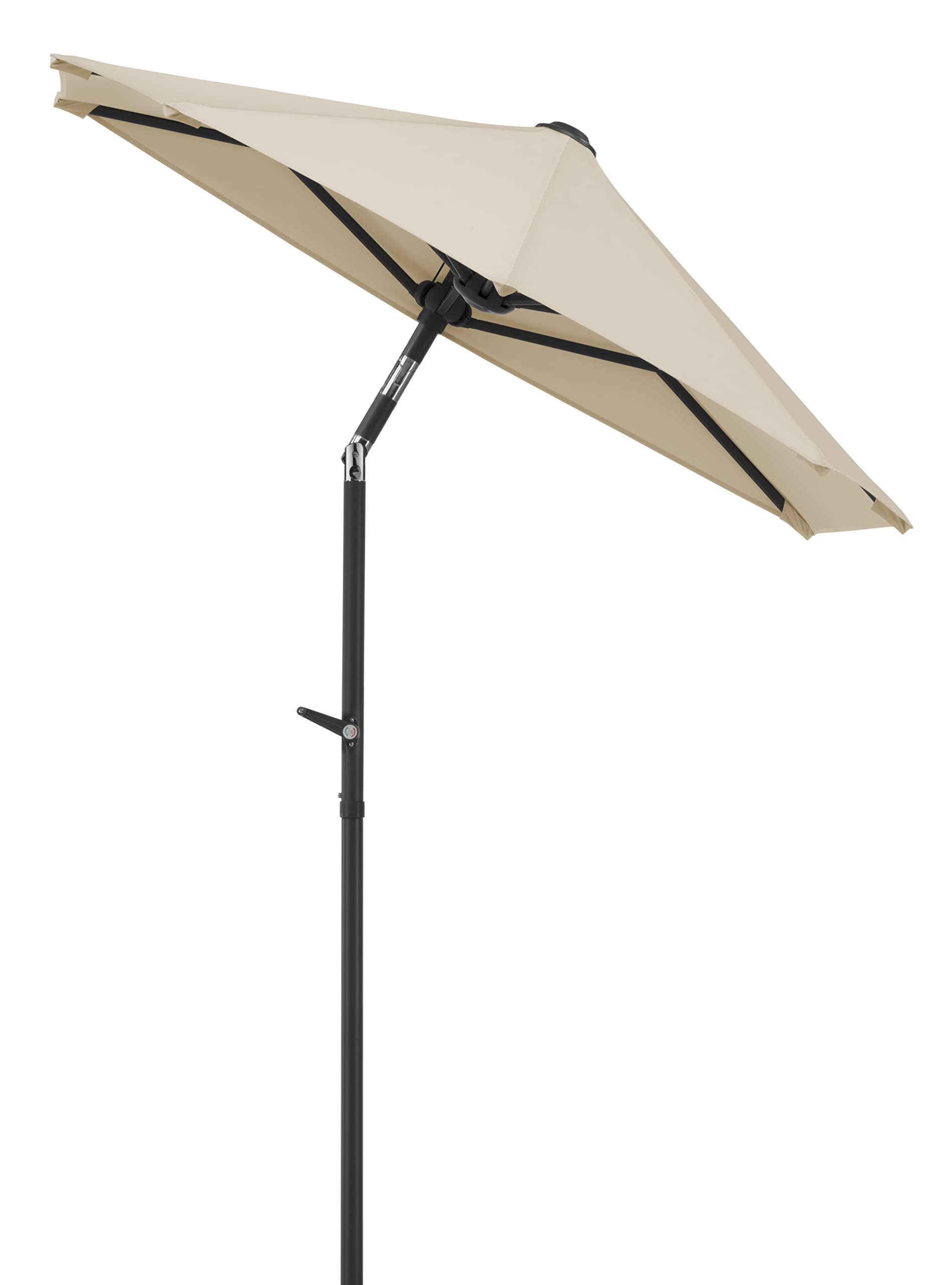 Schneider Sonnenschirm Salerno mezza, natur, 150x150 cm rechteckig, Gestell Stahl, Bespannung Polyester, 5.94 kg