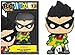 Meet The Teen Titans Beast Soda Figure Hero Adventure Beastboy Pop Pin! Display Bundled with Robin Super DC Cyborg Can + Action Cartoon Stickers Starfire, Boy Wonder 3-Items