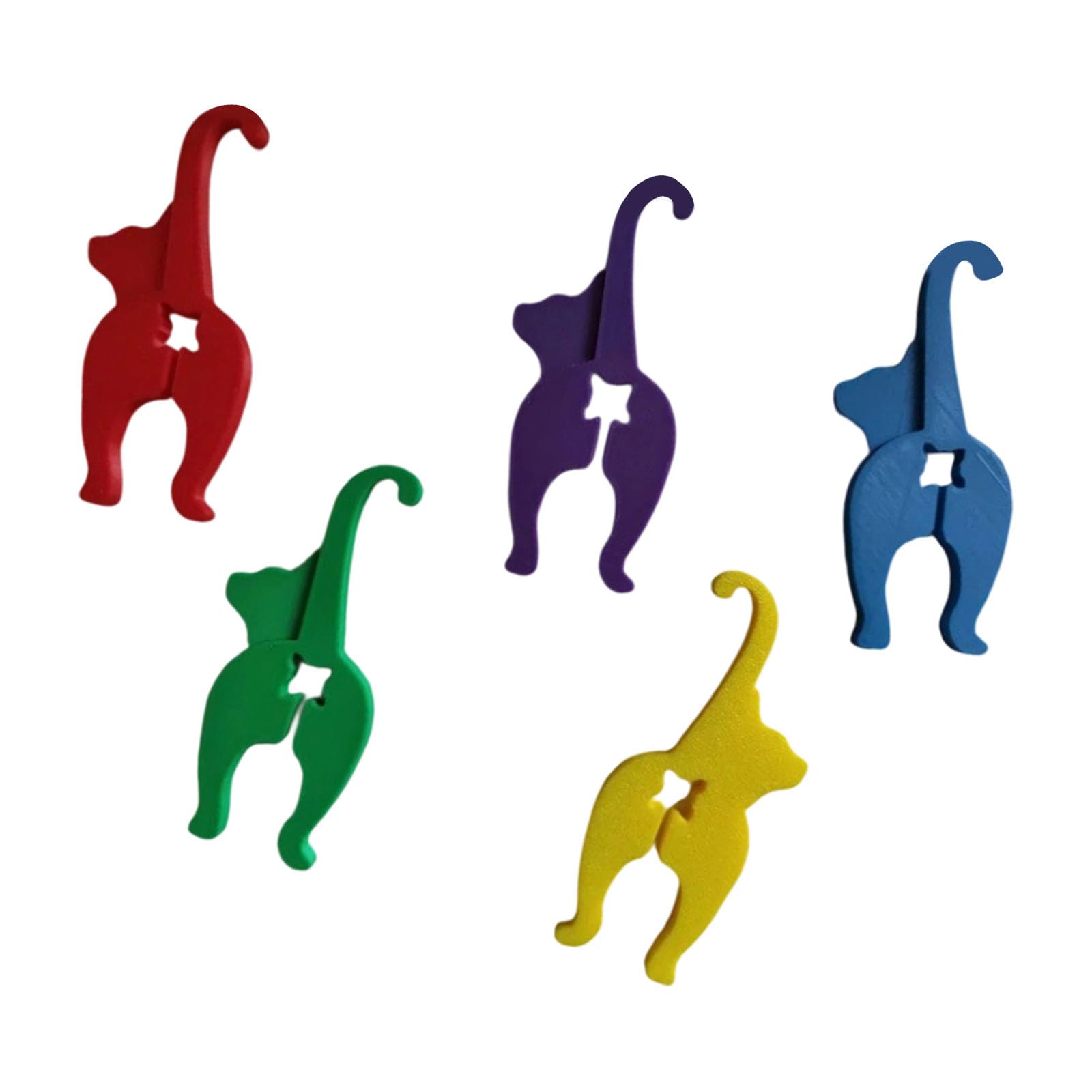 Xjdzineq Cats/Dog Bread Clips Practical Food Bag Sealer Fasteners for Snacks Chip Storage Solution Easy Grip Kitchen Storage Clips for Pet