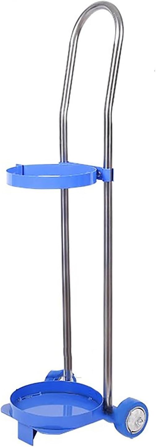 Oxygen Tank Holder with Two Wheels - Durable Cylinder Cart for Propane & Nitrogen Tanks, 95cm Long, Ideal for Home, Factory, and Laboratory Use.