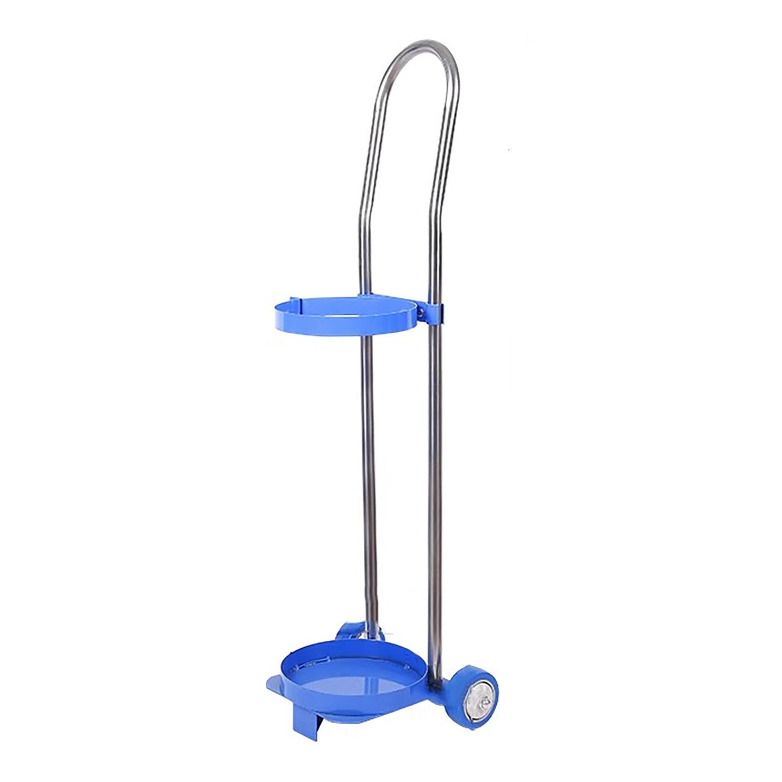 Sauerstoffflaschen-Halterungswagen mit Zwei Rädern – robuster Transport von Propan- und Stickstoffflaschen, 95 cm lang, ideal für den Einsatz zu Hause, in der Fabrik und im Labor, leicht rol