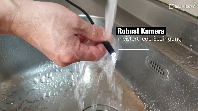 SUNDAY Inspektionskamera | 1080p wasserdicht 8mm Endoskop Kamera mit 6 verstellbaren LED-Lichtern, Halb-Rigid-Kabel und… – Bild 8