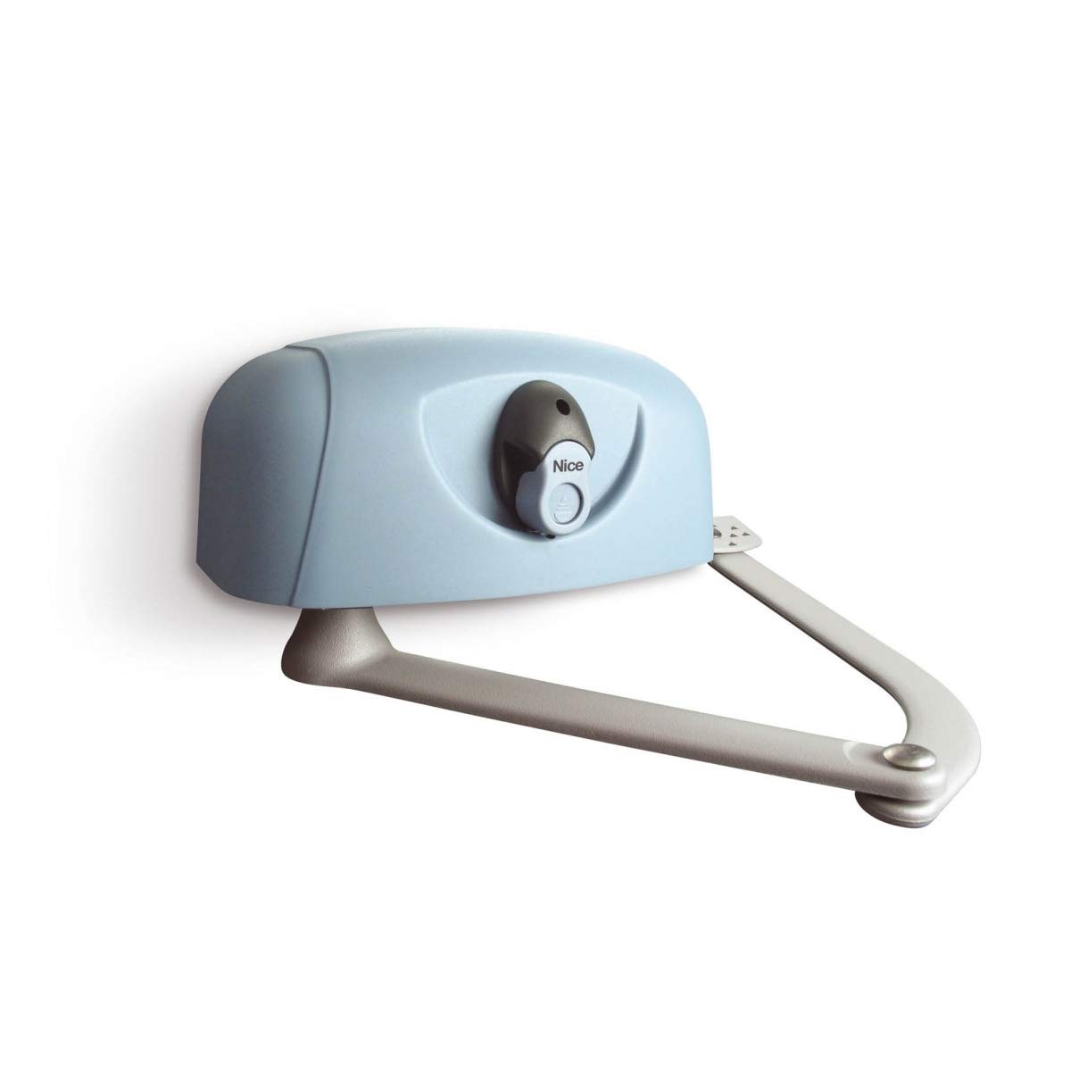 Para puertas batientes con puertas de hasta 3 m, incluso con grandes columnas Irreversible 24 V CC, completo con brazo articulado anticorte código: HY7005.