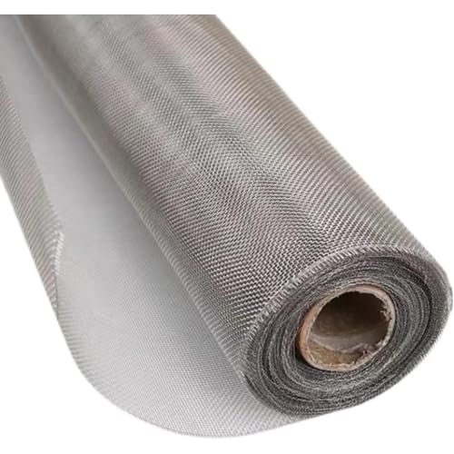 Rete Metallica Intrecciata in Acciaio Inossidabile, 18 Maglie Griglia Metallica, Griglia di Ventilazione, Barriera Anti-Roditori e Insetti, Zanzariera per Finestre