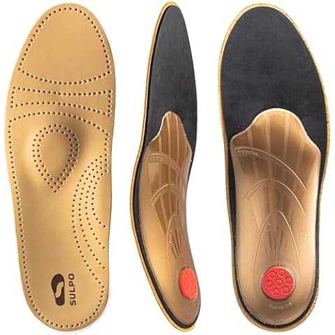 SULPO Leather Insoles for Plantar Fasciitis Relief Cover