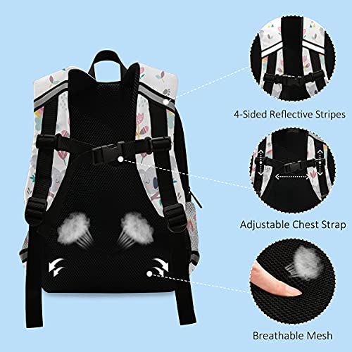 ISAOA Kleinkind Rucksack mit Zügeln für Jungen Mädchen Niedlicher Dschungel Koala Kinder Rucksack Rucksack Kindergartentasche Vorschule Kindergarten Reisetasche mit Brustclip
